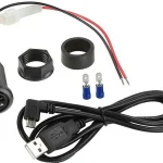 USB Ladeadapter 12V USB-A 5V/2,1A/ USBMicro USB 1m