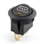 AMPIRE Taxischild-Schalter, 1xEin / Aus, orange/gelbe LED 12 Volt DC Neu