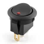 Wippenschalter 1X Ein / Aus rote 12 Volt LED Stück