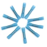 Stoßverbinder mit Schrumpfschlauch 1.50 - 2.50 mm Vollisoliert blau