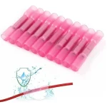 Stoßverbinder mit Schrumpfschlauch 0.50 - 1.50 mm Vollisoliert Rot