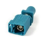 FAKRA Adapterkabel, Stecker/Buchse, wasserblau
