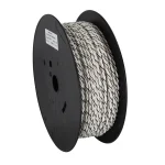 Verdrillte Kabel 2x2.50mm Weiß/Weiß-Schwarz