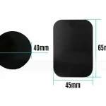 Metallplatte für magnetische Handyhalter selbstklebend Ersatz Aufkleber schwarz