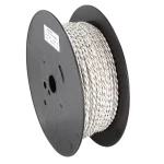 Verdrillte Kabel 2x1.50mm Weiß/Weiß-Schwarz