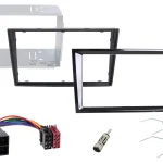 D032 Montageset für Opel schwarz glänzend PIANO