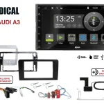 Radical R-D211 2-DIN DAB mit Montageset für Audi A3 Teilaktiv