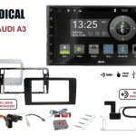Radical R-D211 2-DIN DAB mit Montageset für Audi A3 Vollaktiv