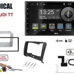 Radical R-D211 2-DIN DAB mit Montageset für Audi TT