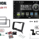 Radical R-D211 2-DIN DAB mit Montageset für Audi TT Vollaktiv