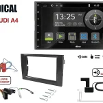 Radical R-D211 2-DIN DAB mit Montageset für Audi A4 Teilaktiv