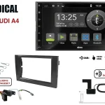 Radical R-D211 2-DIN DAB mit Montageset für Audi A4