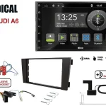 Radical R-D211 2-DIN DAB mit Montageset für Audi A6 Teilaktiv