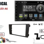 Radical R-D211 2-DIN DAB mit Montageset für Audi A6