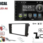 Radical R-D211 2-DIN DAB mit Montageset für Audi A6 Teilaktiv