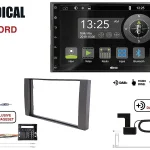Radical R-D211 2-DIN DAB Montageset für Ford C-Max schwarz matt lackiert