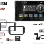 Radical R-D211 2-DIN DAB mit Montageset für Ford Focus anthrazit lackiert