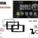 Radical R-D211 2-DIN DAB mit Montageset für Mercedes