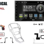Radical R-D211 2-DIN DAB mit Montageset für R-D211 und Opel