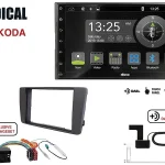 Radical R-D211 2-DIN DAB mit Montageset für SKODA OctaviaII