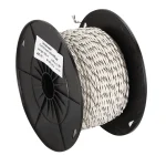 Verdrillte Kabel 2x0.75mm weiß/weiß-schwarz