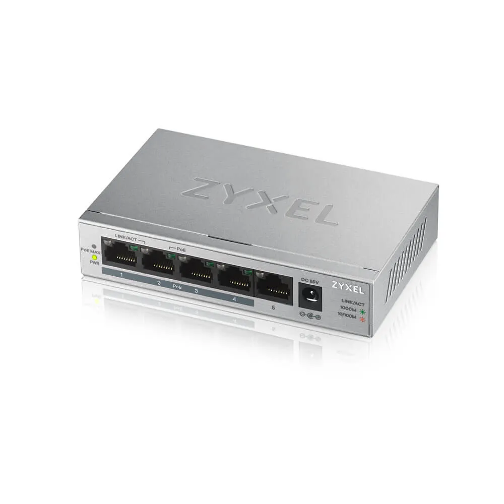 98697.webp ZyXEL Netzwerk PoE Switch GS1005HP 5 Port – Bild 1