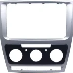 2 Din Auto Radio Kit Skoda Octavia 2008-2013 Farbe silber