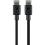 USB-C auf USB-C Kabel, 15 Watt, 0.5m, schwarz
