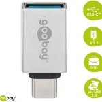 USB C Stecker auf USB 3.0 A Buchse, silber