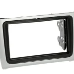 Radioblende VW Polo 6C ab 2014 2DIN silver Rahmen innerer Frame