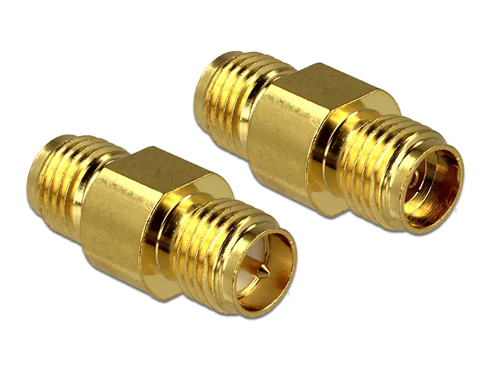 99877.webp Delock Adapter RP-SMA Buchse SMA Buchse – Bild 1